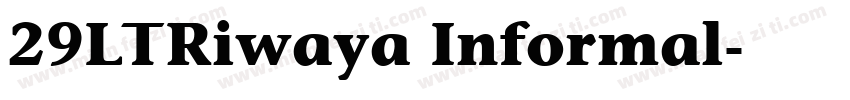 29LTRiwaya Informal字体转换